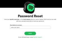 نحوه بازیابی رمز اسپاتیفای